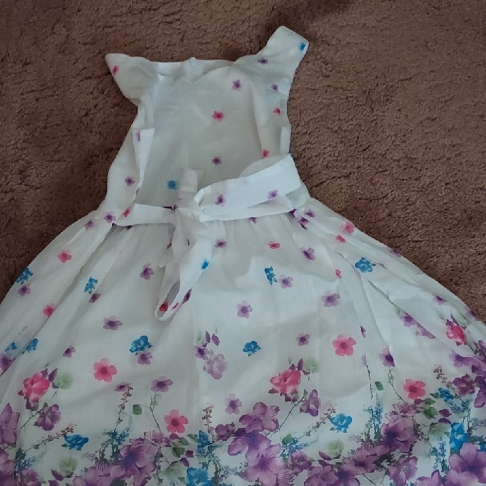 Sunny Leigh White and Pink One Shoulder Sundress